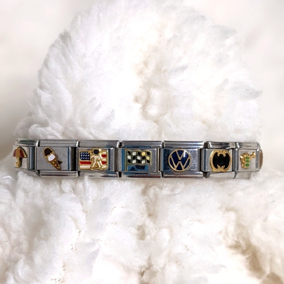 Zoppini Jewelry - 1st VTG Stainless Steel Zoppini Italian Charm Bracelet